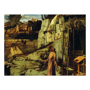 Saint Francis in the Desert by Giovanni Bellini Poster