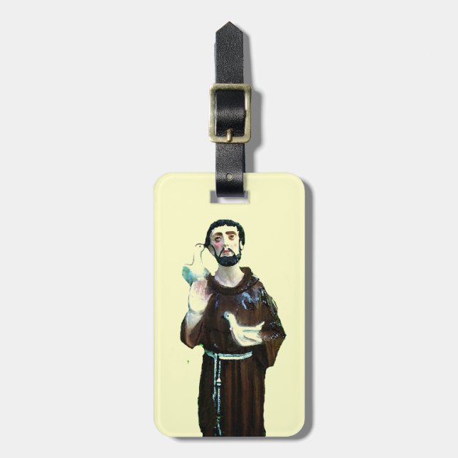 Saint Francis Luggage Tag (Front Vertical)