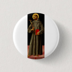 Saint Francis of Assisi by Antoniazzo Romano 3 Cm Round Badge