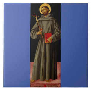 Saint Francis of Assisi by Antoniazzo Romano Ceramic Tile