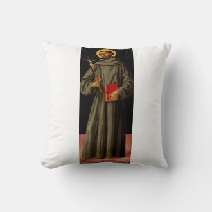 Saint Francis of Assisi by Antoniazzo Romano Cushion