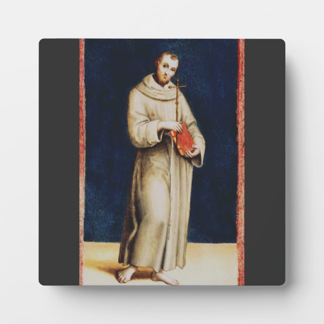 Saint Francis of Assisi by Raphael Plaque (Front)