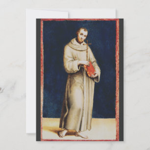 Saint Francis of Assisi by Raphael Renaissance Art Invitation