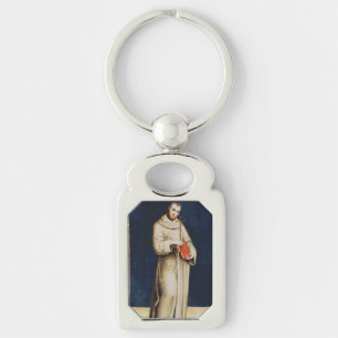 Saint Francis of Assisi by Raphael Renaissance Art Key Ring