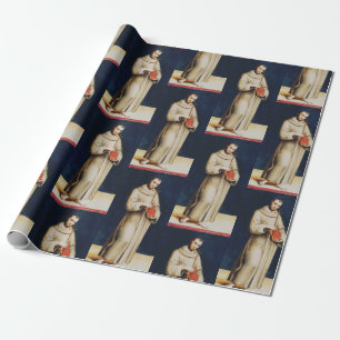 Saint Francis of Assisi by Raphael Renaissance Art Wrapping Paper
