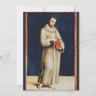 Saint Francis of Assisi by Raphael Thank You Card