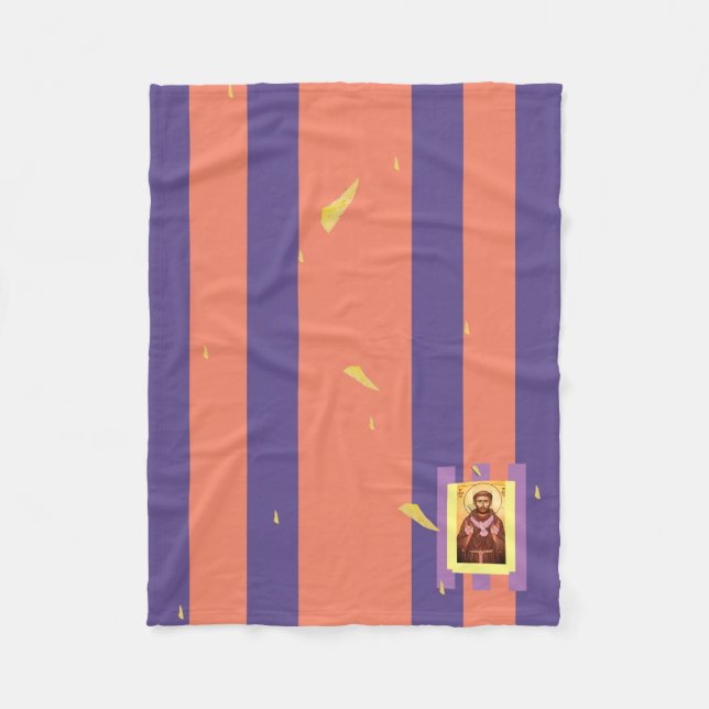 Saint Francis of Assisi Fleece Blanket (Front)