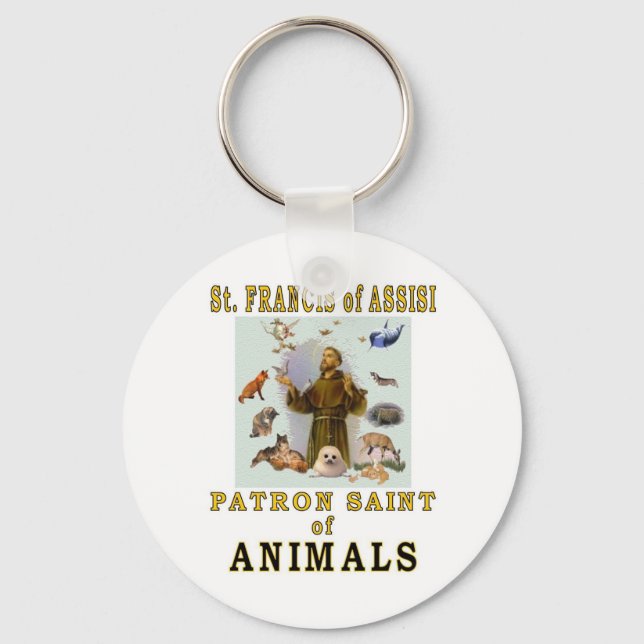 SAINT FRANCIS of ASSISI Key Ring (Front)