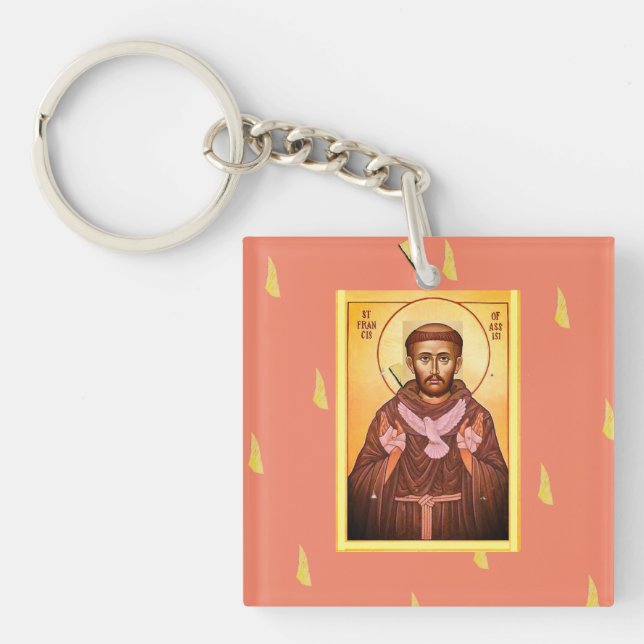 Saint Francis of Assisi Key Ring (Front)
