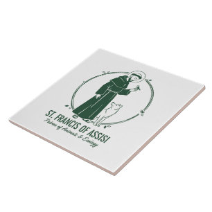 Saint Francis of Assisi: Patron of Animals Ceramic Tile