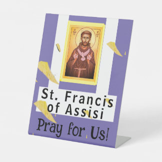 Saint Francis of Assisi Pedestal Sign