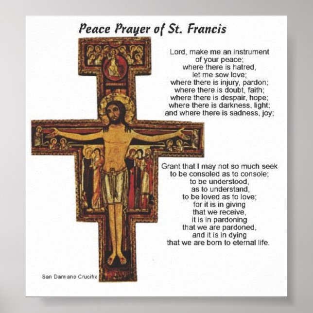 Saint Francis of Assisi Poster (Front)