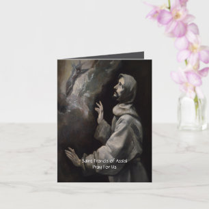 Saint Francis of Assisi Serenity Prayer Card