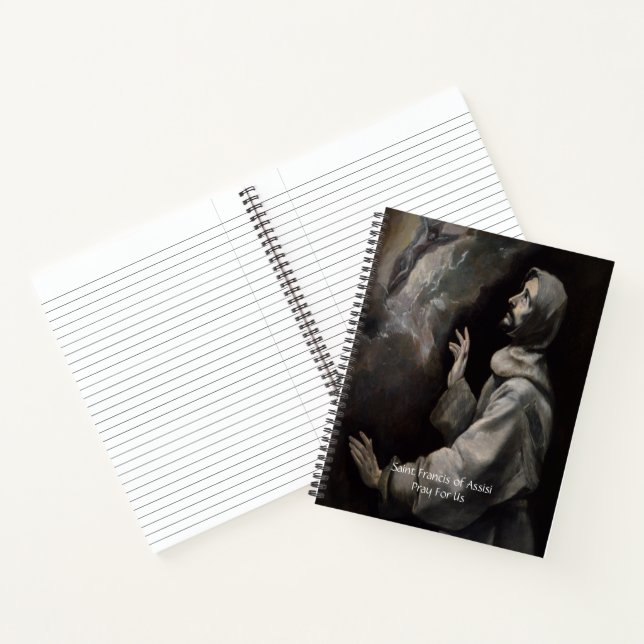 Saint Francis of Assisi Serenity Prayer Notebook (Inside)
