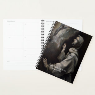 Saint Francis of Assisi Serenity Prayer Planner