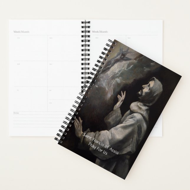 Saint Francis of Assisi Serenity Prayer Planner (Display)