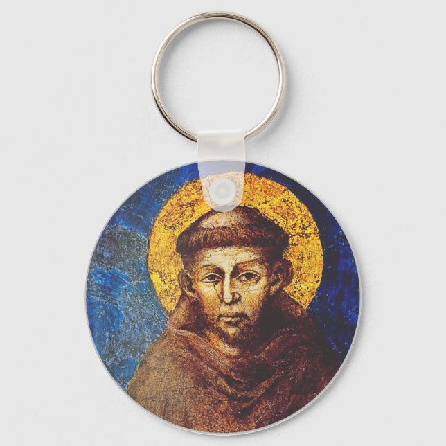 Saint Francis of Assisi The Canticle of Creation Key Ring (Front)