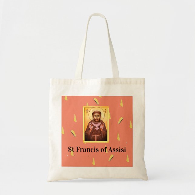 Saint Francis of Assisi Tote Bag (Front)