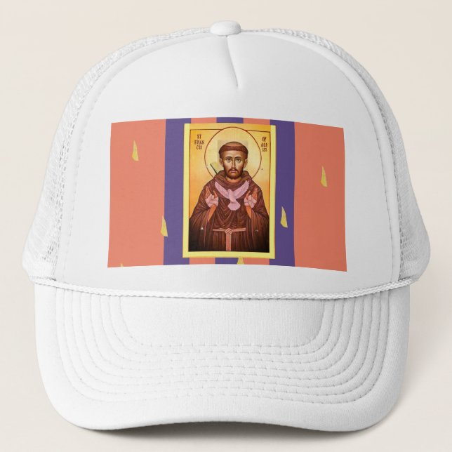 Saint Francis of Assisi Trucker Hat (Front)