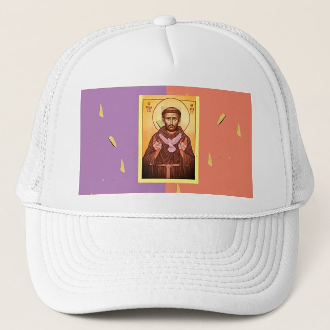 Saint Francis of Assisi Trucker Hat (Front)