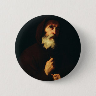 Saint Francis of Paola 6 Cm Round Badge