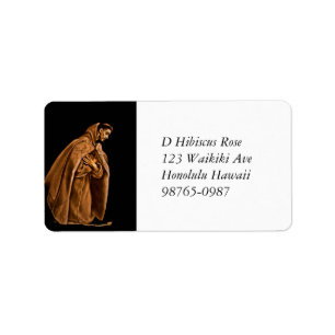 Saint Francis on His Knees Label