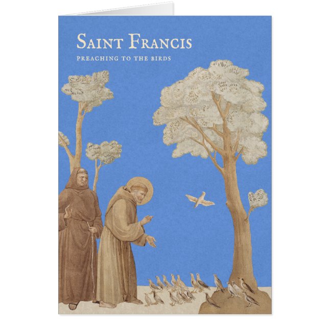 Saint Francis preaching to the birds CC1166 Card (Front)