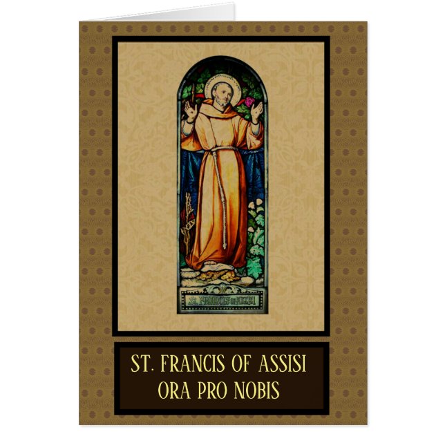 Saint Francis | Stained Glass | Peace Prayer (Front)