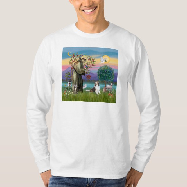 Saint Francis with Animals - custumizable T-Shirt (Front)