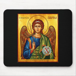 Saint Gabriel The Archangel Eastern Orthodox Byzan Mouse Pad