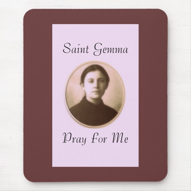SAINT GEMMA PRAY FOR ME MOUSE PAD (Front)