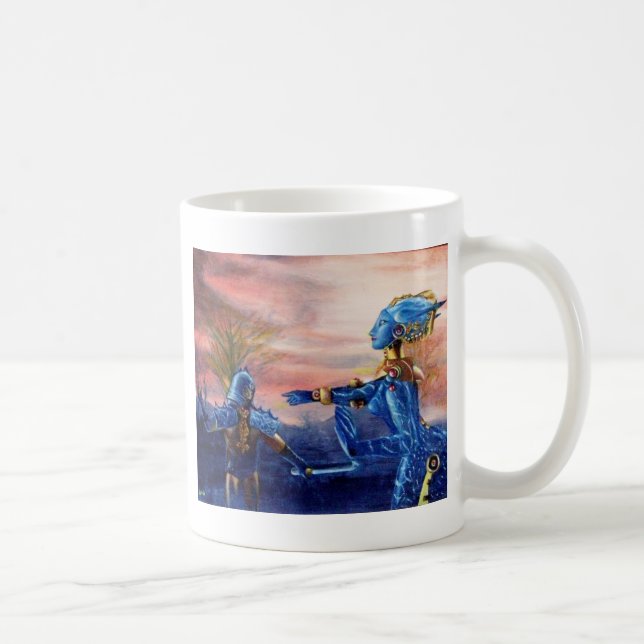 SAINT GEORGE AND ALIEN DRAGON COFFEE MUG (Right)