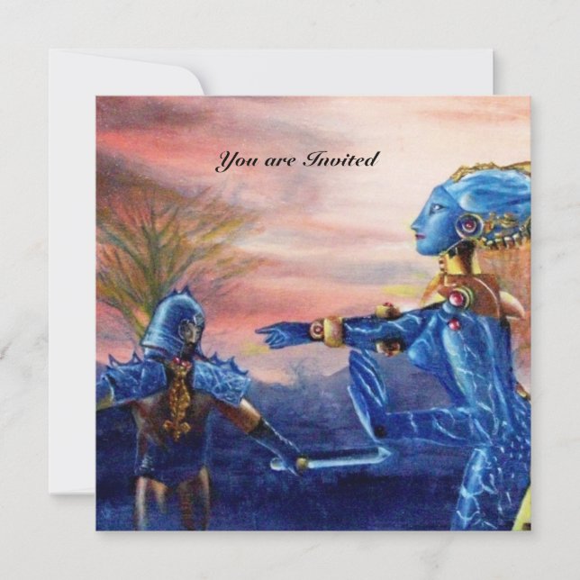 SAINT GEORGE AND ALIEN DRAGON INVITATION (Front)