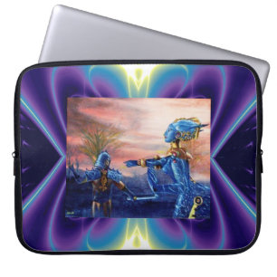 SAINT GEORGE AND ALIEN DRAGON LAPTOP SLEEVE