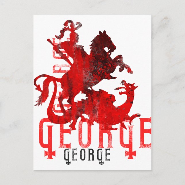 Saint George and Dragon Postcard (Front)