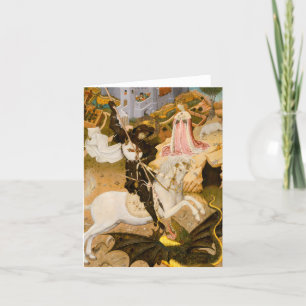 Saint George and the Dragon by Bernat Martorell Thank You Card