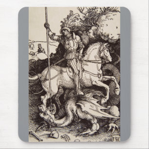 Saint George and the Dragon by Durer Mouse Pad