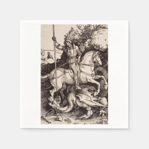 Saint George and the Dragon by Durer Napkin