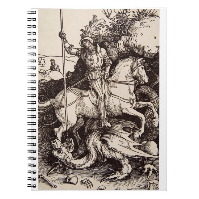 Saint George and the Dragon by Durer Notebook (Front)