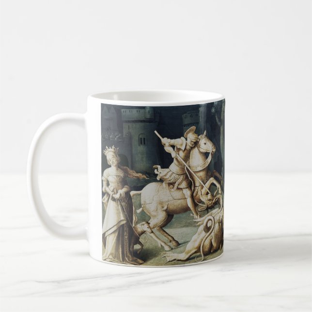 Saint George and the Dragon  Coffee Mug (Left)
