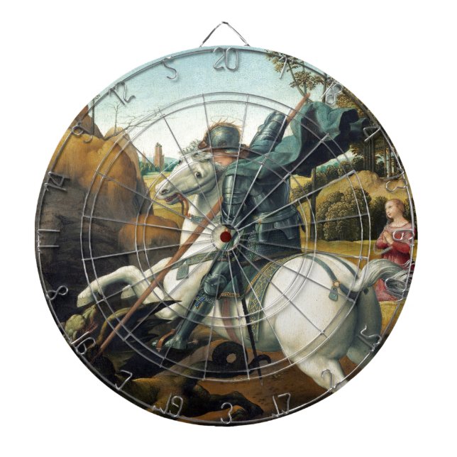 Saint George and the Dragon Dartboard (Front)