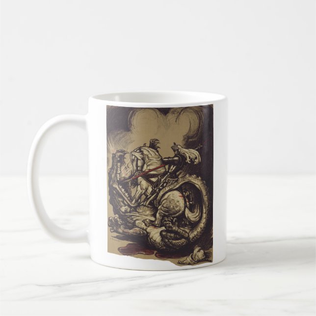 Saint George and the Dragon Great Martyr  Coffee Mug (Left)