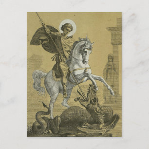 Saint George and the Dragon Great Martyr Holiday Postcard