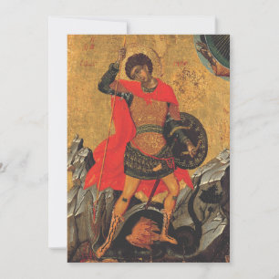 Saint George and the Dragon Great Martyr  Invitation