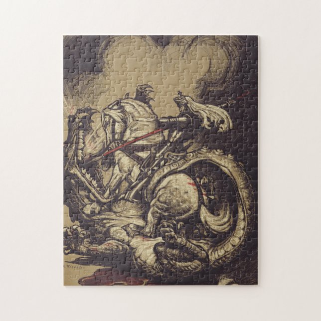 Saint George and the Dragon Great Martyr Jigsaw Puzzle (Vertical)