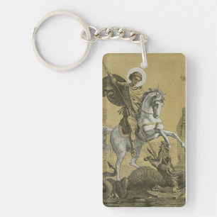 Saint George and the Dragon Great Martyr Key Ring