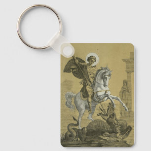 Saint George and the Dragon Great Martyr Key Ring