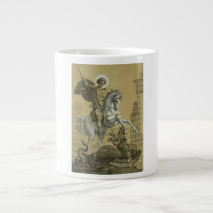 Saint George and the Dragon Great Martyr Large Coffee Mug
