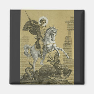 Saint George and the Dragon Great Martyr Magnet