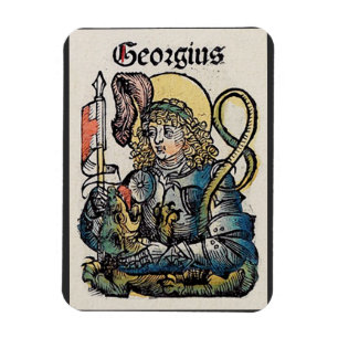 Saint George and the Dragon Great Martyr Magnet
